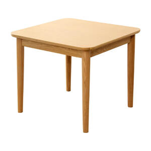 ダイニングテーブル単品（幅75cm）　ナチュラルロータイプ　木製アッシュ材｜Risum-リスム-　SH-01RIS-T75-NA　ナチュラル