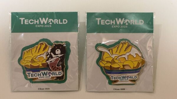 TECH WORLD (テックワールド) ピンバッジ 2個セット【限定非売品】EXPO2025 大阪関西万博