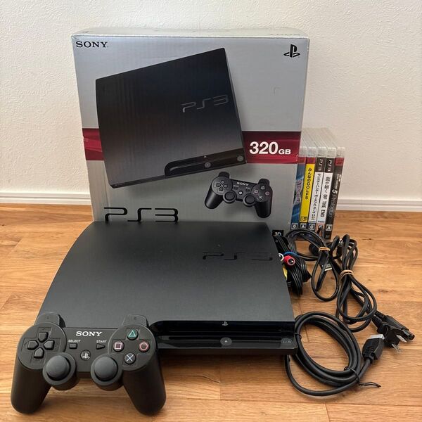 PS3 本体 CECH-3000B ブラック+おまけ(ソフト5本付き)