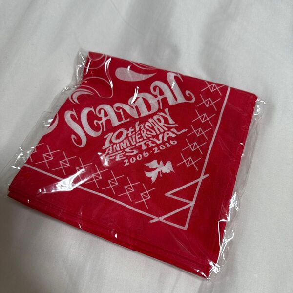 【新品未使用】scandal 10th anniversary バンダナ re
