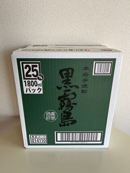 芋焼酎 黒霧島 25度 1.8L × 6本 紙パック