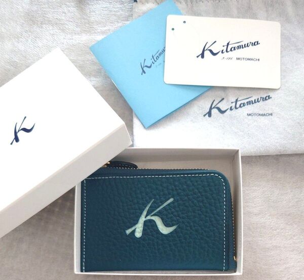 【新品】Kitamura キタムラ 小銭入れ コインケース カードケース グリーン