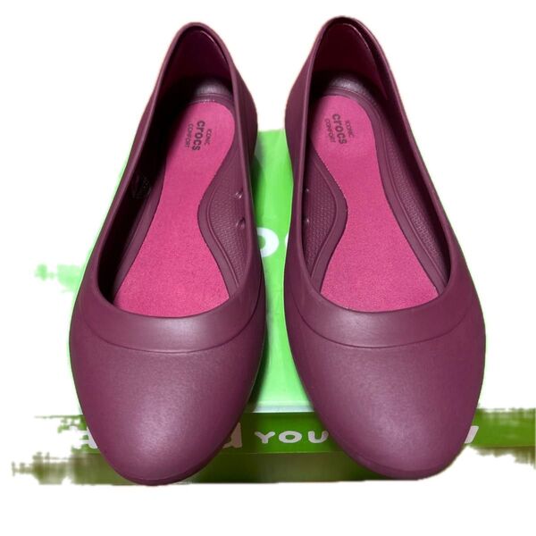crocs クロックス レディース フラットシューズ LINA FLAT 24㎝