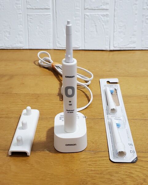 オムロン 音波式電動歯ブラシ 充電式 歯垢除去コンパクトブラシ 2本 家電
