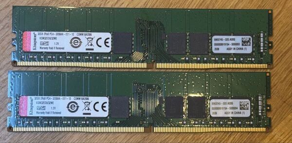 DDR4-3200 64GB(32GBx2) unbuffered ECC KSM32ED8/32ME