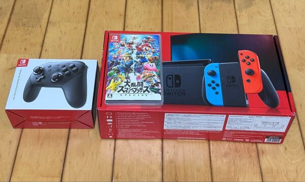 Nintendo Switch 本体 + Proコントローラー + ソフト