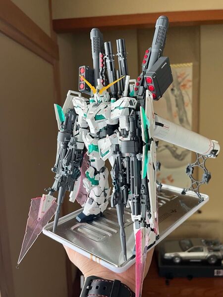 ガンプラ 完成品 筆塗り 全塗装 mg フルアーマーユニコーンガンダム ver.ka