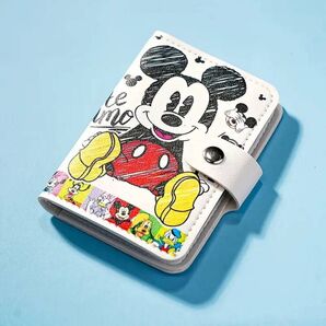 クーポン利用で350円 名刺ホルダー 名刺ファイル 名刺入れ カードホルダー カードファイル カード入れ 多機能 ミッキーマウス