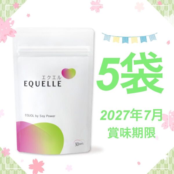 5袋 EQUELLE エクエル パウチ 大塚製薬 120粒 120 30日 エクオール 大豆イソフラボン ボディケア 食品 サプリ