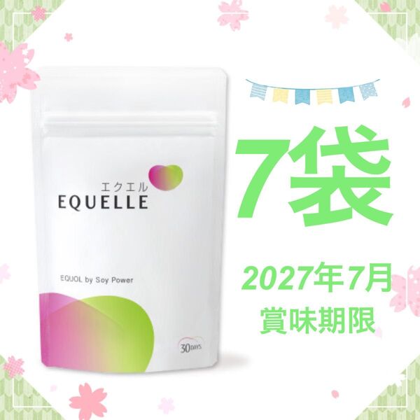 7袋 EQUELLE エクエル パウチ 大塚製薬 120粒 120 30日 エクオール 大豆イソフラボン ボディケア 食品 サプリ