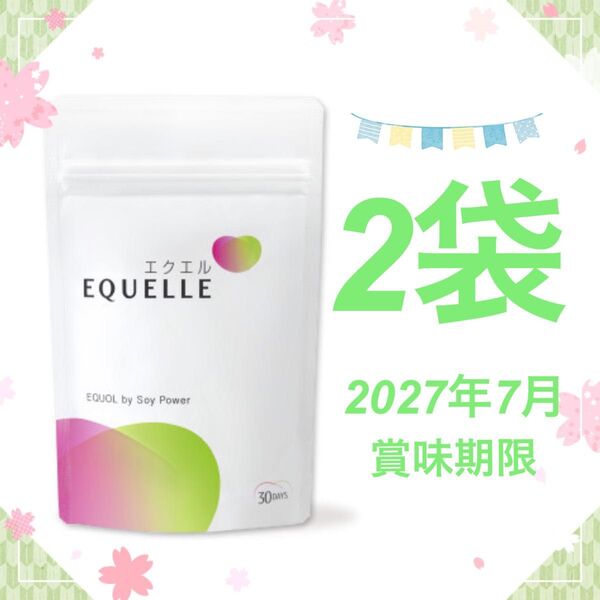 2袋 EQUELLE エクエル パウチ 大塚製薬 120粒 120 30日 エクオール 大豆イソフラボン ボディケア 食品 サプリ