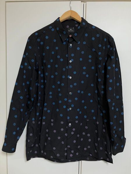 PS Paul Smithピーエスポールスミス長袖ドット柄シャツ XLサイズ 送料無料