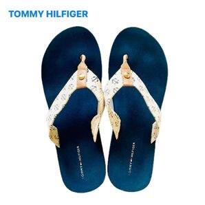 TOMMY HILFIGER トミーヒルフィガー アンカー柄 ビーチサンダル
