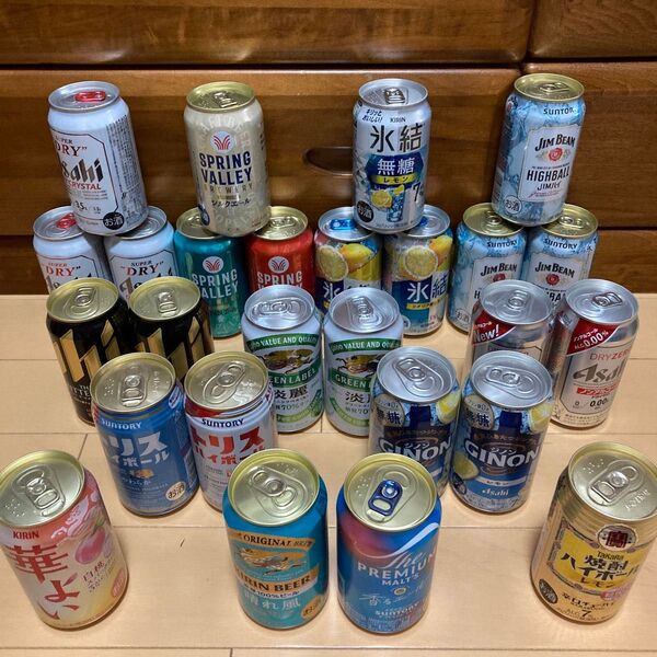飲料缶 26本 まとめ売り (ビール、ハイボール、チューハイ等)