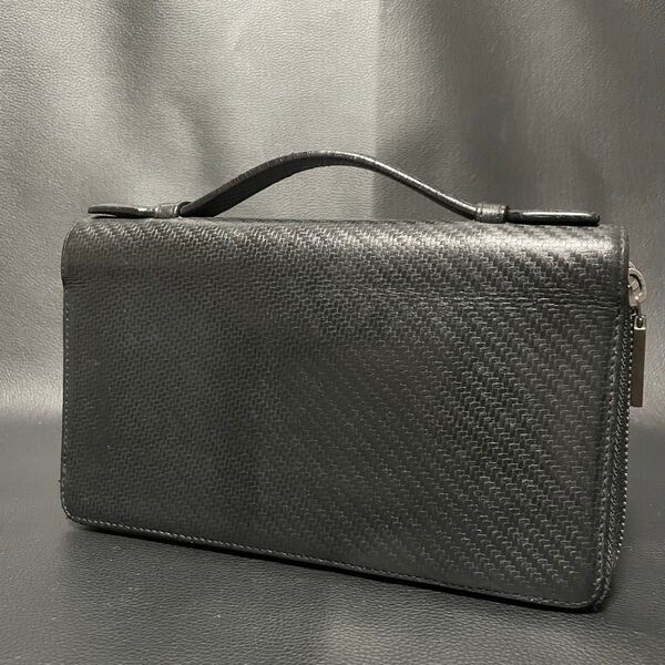 dunhill ダンヒル シャーシ オーガナイザー ラウンドファスナー 長財布