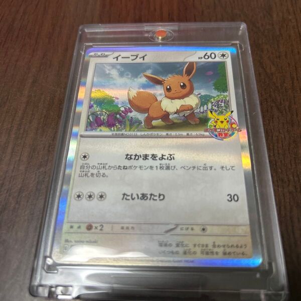 早い者勝ち。イーブイ。ローダー付き。プロモ 極美品未使用品 ポケモンカードゲーム教室