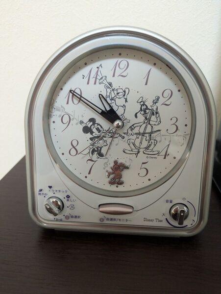 SEIKO/セイコー/ディズニータイム/目覚まし時計/FD464S/動作確認済/中古品 ミッキーマウス ドナルド ミニーマウス
