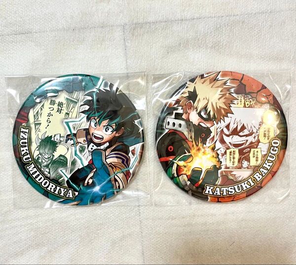 ジャンプフェスタ 2022 限定缶バッジ 爆豪勝己 緑谷出久 ジャンフェス セット 缶バッジ 僕のヒーローアカデミア ヒロアカ