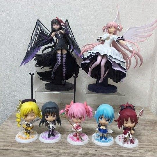 魔法少女まどか☆マギカ 悪魔ほむら アルティメットまどか くじ きゅんキャラ 巴マミ 美樹さやか 佐倉杏子 フィギュア セット