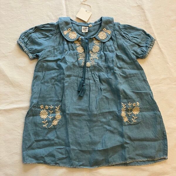 apolina kids Nora dress pool blue 5-7y