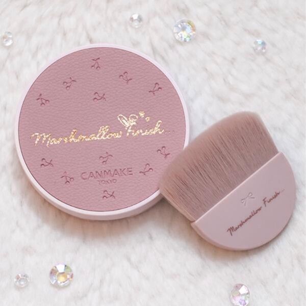 【新品 未開封 未使用】キャンメイク マシュマロフィニッシュパウダー MI マットアイボリーオークル(限定)&ブラシ PK限定