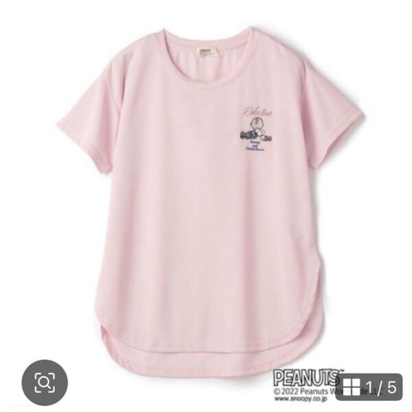 スヌーピー PEANUTS レディース 半袖 Tシャツ M ピンク ドライ 夏 Tシャツ 半袖 チャーリーブラウン