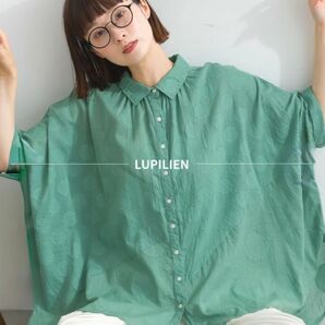 【完売品】Lupilien ルピリアン ドットジャガード ギャザー ブラウス インド綿