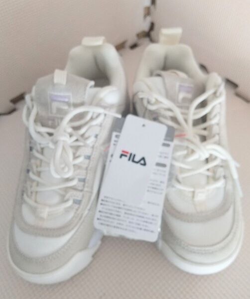 FILA フィラ DISRUPTOR 2 GRN-PHILIA レディース 厚底スニーカー 22.5cm。5900円に値下げ