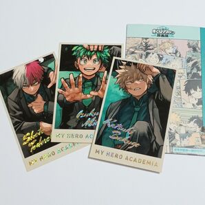 ヒロアカ原画展 限定 緑谷出久 爆豪勝己 轟焦凍 メモリアルコレクション 箔押し
