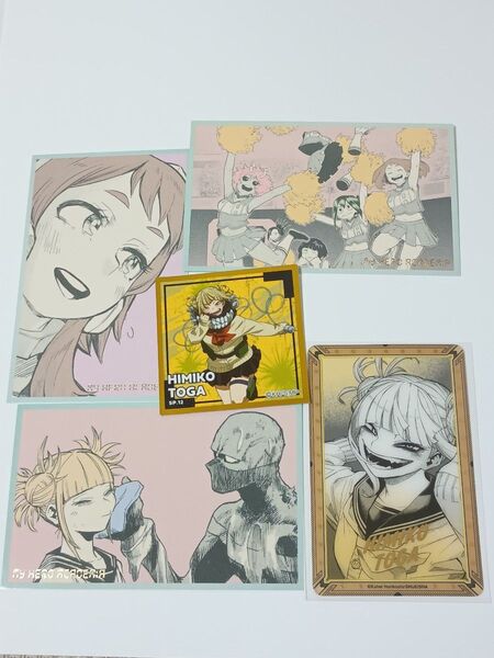 ヒロアカ原画展 箔押しクリアカードコレクション メモリアルコレクション ヒロアカ展 渡我被身子 麗日お茶子 セット