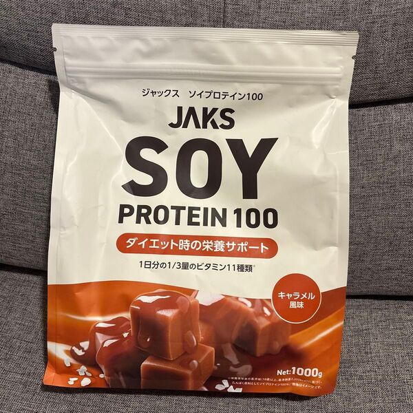 JAKS ソイプロテイン100 キャラメル風味 1kg