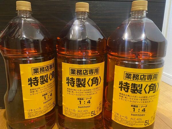 サントリー 特製〈角〉 5L 業務店専用 3本セット