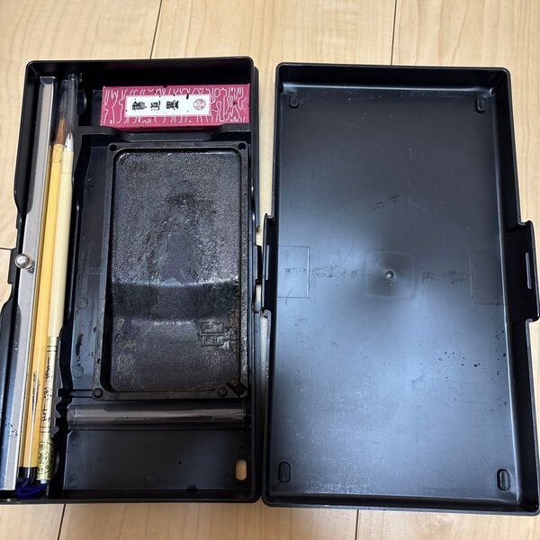 書道具 小筆 2つ 墨 マット セット オモシ