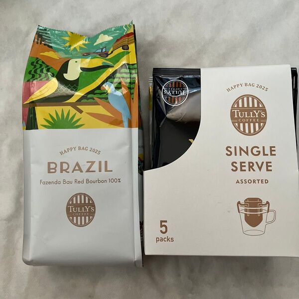 タリーズ 2025年福袋限定ブラジル ファゼンダ バウ レッドブルボン 100% 140g シングルサーブ 5packs