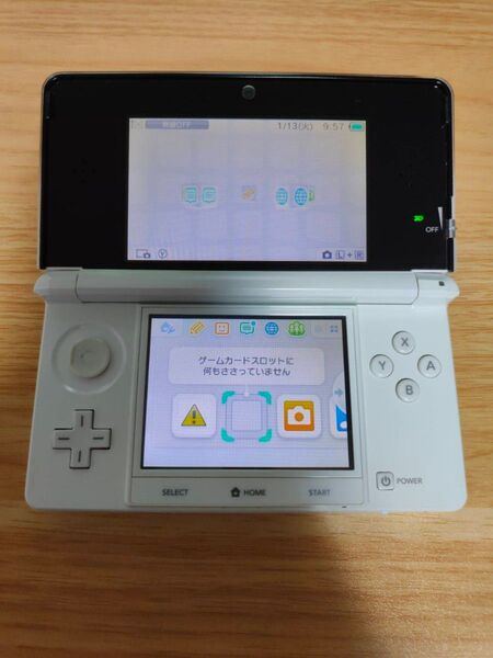 ニンテンドー3DS 本体 アイスホワイト モンハン付き