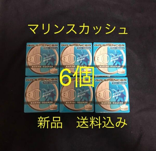 数量限定 値下げ 芳香剤 栄光社 エアースペンサー マリンスカッシュ 6個SET エアスペンサー 車用芳香剤