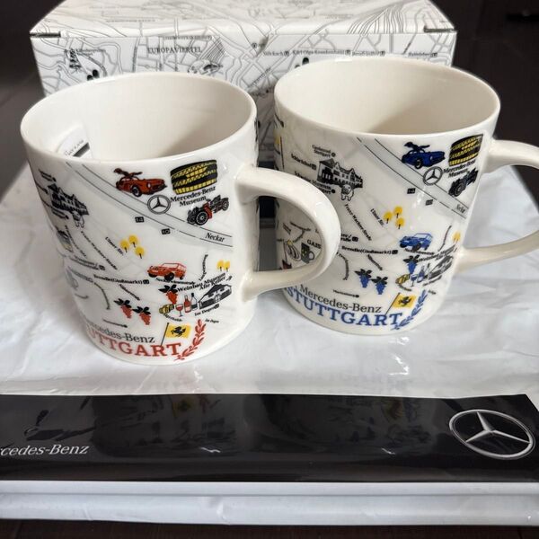 【新品未使用】mapmug メルセデスベンツ STUTTGARTペアマグカップ