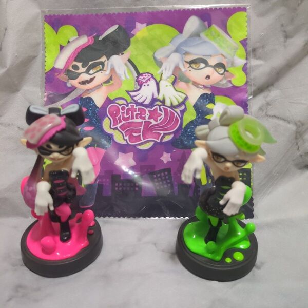 amiibo スプラトゥーン シオカラーズ(アオリ/ホタル ) セブンネット購入特典 クリーニングクロス付き