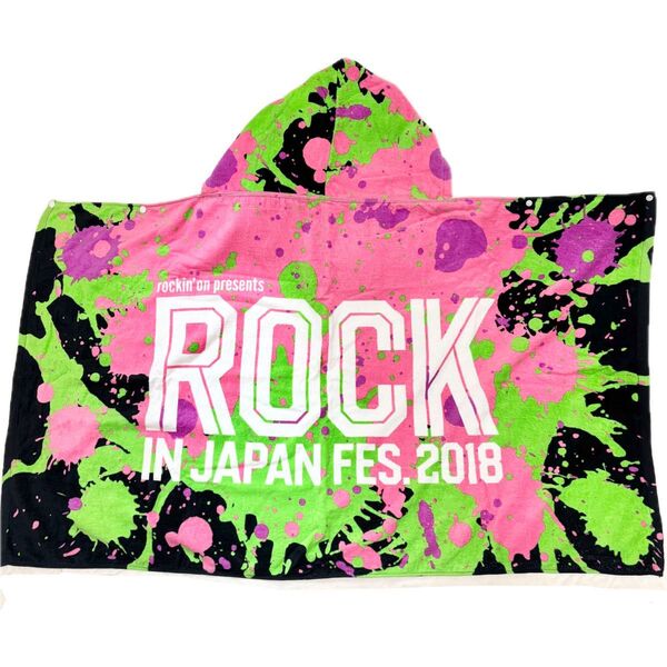 ROCK IN JAPAN 2018ロッキン フード付きタオル