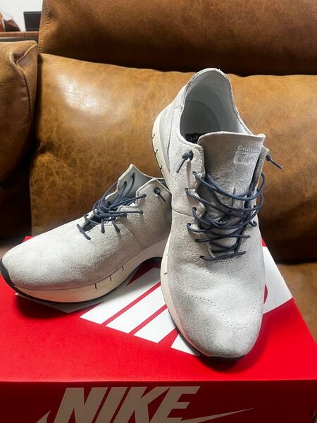 ONITSUKA TIGER スエード 白スニーカー オニツカタイガー