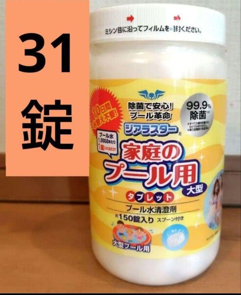 ジアラスター 除菌剤 プール 大型 プール水 除菌 インテックス 31錠 ハイクロン ⑤