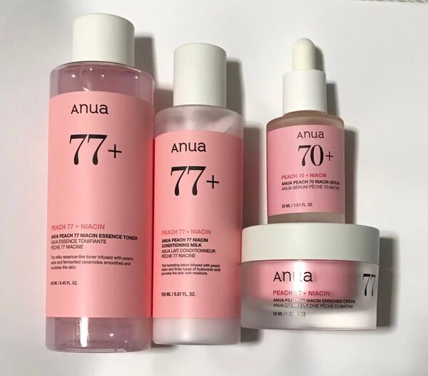 【4個セット】アヌア 桃 ピーチ トナー ローション セラム クリーム anua peach