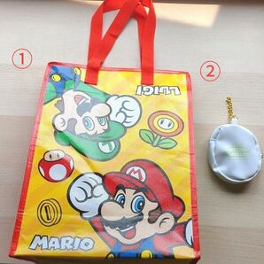 【USJ限定】マリオ&ヨッシー トートバッグ&卵型ポーチセット