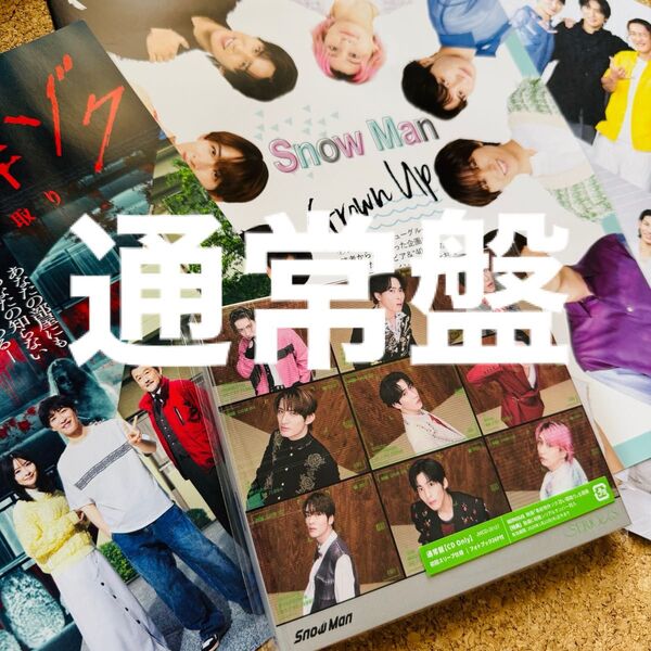 SnowMan serious 通常盤 初回スリーブ仕様と POTATOの切り抜き10ページ