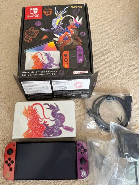 Nintendo switch 有機ELモデル ポケモンスカーレットバイオレットエディション