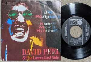 David Peel & The Lower East Side-I Like Marijuana/Mother Where Is My Father?★独Orig.7"