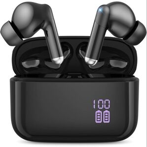 イヤホン bluetooth ワイヤレスイヤホン 38時間の再生時間 Bluetooth5.4技術 LEDディスプレイ表示
