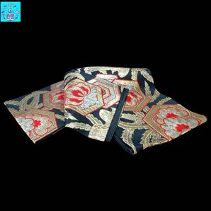 【美品】 六通柄袋帯 松桐亀甲鳳凰文様 金銀糸 振袖 黒留袖 色留袖 訪問着