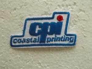 CPI COASTAL PRINTING プリント 印刷 企業 ロゴ ワッペン/パッチ 刺繍 USA カスタム 古着 アメリカ ① 452