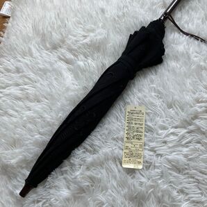【タグ付 新品未使用】美品 ヒロモリ 日傘 ブラック/黒 レース調
